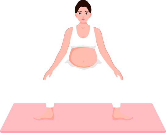 Pregnant Woman Doing Yoga